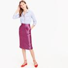 J.Crew Pintucked pencil skirt in houndstooth jacquard