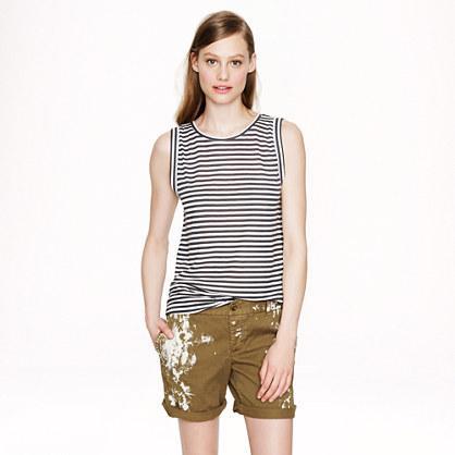 J.Crew Prima jersey muscle tank in stripe