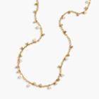 J.Crew Long crystal-and-pearl necklace