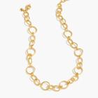 J.Crew Gold circle chain necklace