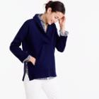 J.Crew Collection bonded shawl popover sweater