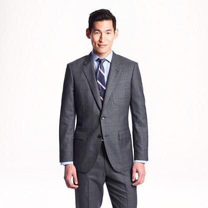J.Crew Ludlow fielding suit jacket in windowpane English spring wool