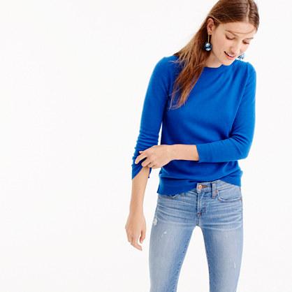 J.Crew Italian cashmere button-back sweater