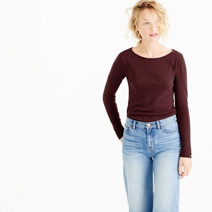 J.Crew Petite long-sleeve painter tee