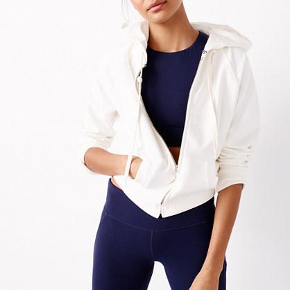 J.Crew J.Crew sport cropped zip hoodie
