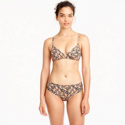 J.Crew Drake's® for J.Crew French bikini top in giraffe print