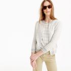 J.Crew Collection featherweight cashmere cardigan sweater in gingham