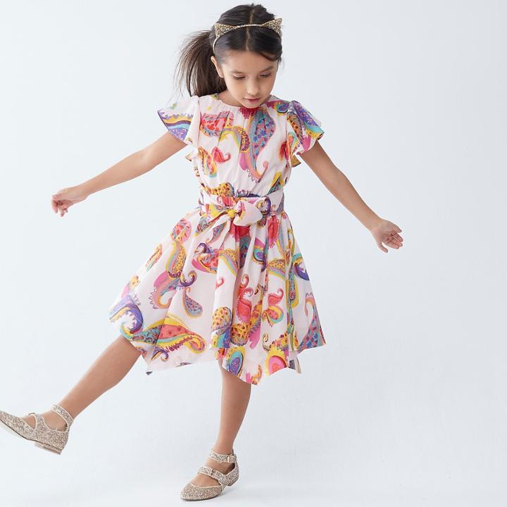 J.Crew Girls' handkerchief dress in paisley