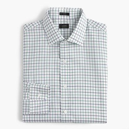 J.Crew Crosby shirt in green and blue tattersall