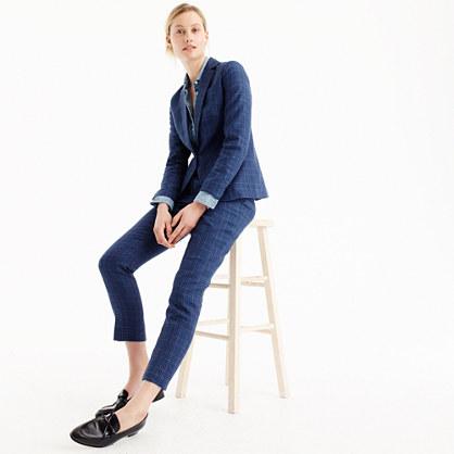 J.Crew Petite Campbell blazer linen wool plaid