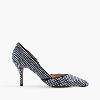 J.Crew Colette d'Orsay pumps in houndstooth