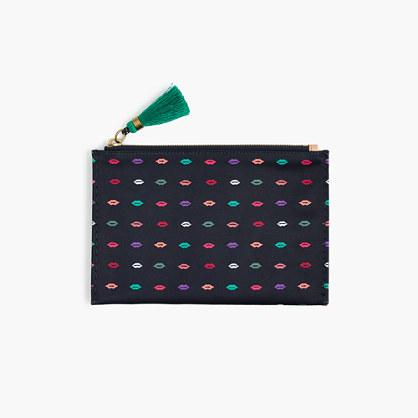 J.Crew Medium pouch in smooch print