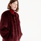 J.Crew Collection faux fur coat