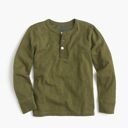 J.Crew Boys' long-sleeve vintage henley T-shirt