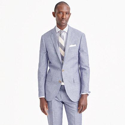J.Crew Ludlow suit jacket in houndstooth Italian linen-wool