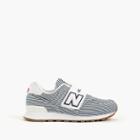 J.Crew Kids' New Balance for crewcuts 574 Velcro sneakers in stripes