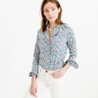 J.Crew Ruffle button-up shirt in Liberty Art Fabrics Claire-Aude floral
