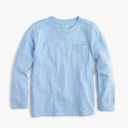 J.Crew Boys' slub long-sleeve pocket T-shirt