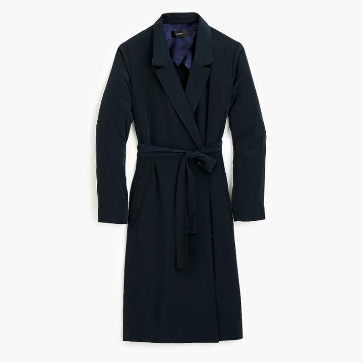 J.Crew Long tie-waist jacket