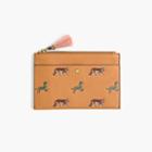 J.Crew Medium pouch in embossed animal print