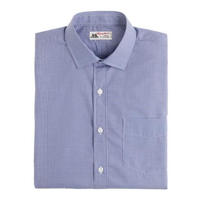 J.Crew Thomas Mason&reg; for J.Crew spread-collar dress shirt in microgingham