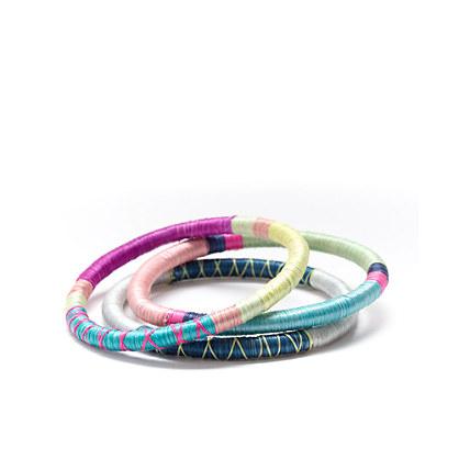 J.Crew Indego Africa&trade; sweetgrass bangles set of three