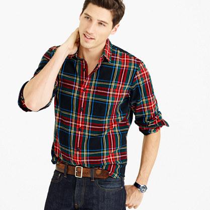 J.Crew Midweight flannel shirt in Stewart plaid