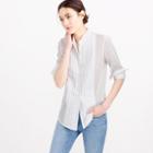 J.Crew Collection Thomas Mason&reg; tuxedo shirt in cotton voile