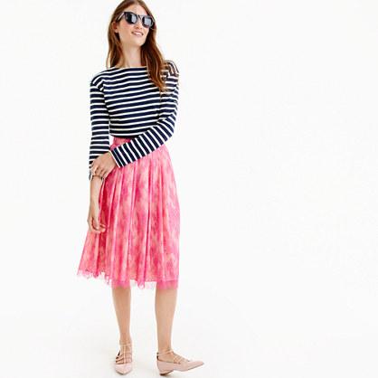 J.Crew Collection midi skirt in lace