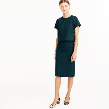 J.Crew Pencil skirt in double-serge wool