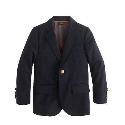 J.Crew Boys' two-button blazer in navy wool