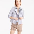 J.Crew Collection striped cropped trench coat