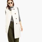 J.Crew Collection double-faced Italian wool sleeveless coat