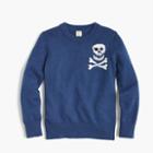 J.Crew Boys' skull-and-crossbones crewneck sweater