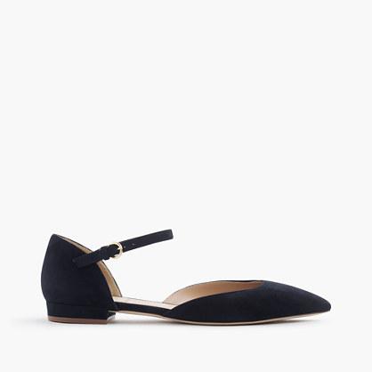 J.Crew Lily suede flats