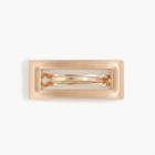 J.Crew Rectangle barrette in brushed metal