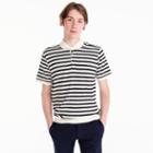 J.Crew Pima cotton short-sleeve sweater polo in stripe