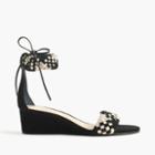J.Crew Woven suede wedge sandals