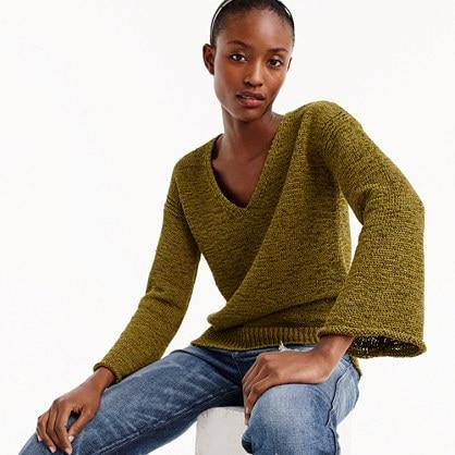 J.Crew Flared-sleeve swing sweater