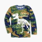 J.Crew Boys' long-sleeve glow-in-the-dark Camosaurus T-shirt
