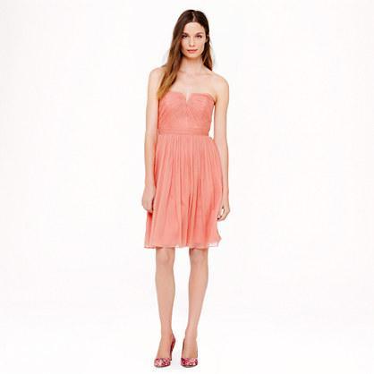 J.Crew Nadia dress in silk chiffon