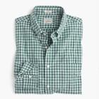 J.Crew Slim heather poplin shirt in green check