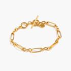 J.Crew Demi-fine 14k gold-plated multi-link bracelet
