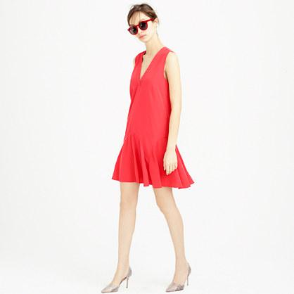 J.Crew Sleeveless flounce dress