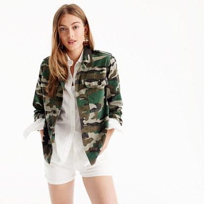 J.Crew Camouflage utility shirt-jacket
