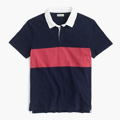 J.Crew Short-sleeve rugby polo shirt in navy