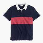 J.Crew Short-sleeve rugby polo shirt in navy