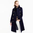 J.Crew Petite double-breasted topcoat in wool-cashmere