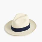 J.Crew Panama hat with navy band