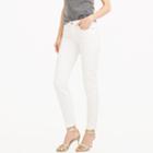 J.Crew Tall 8 toothpick jean in white